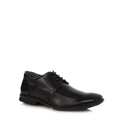 Black leather 'Thomas' square toe formal shoes